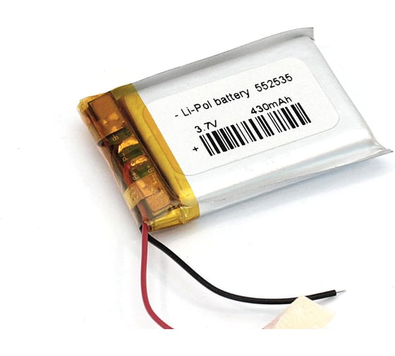 Аккумулятор AMPERIN Li-Pol (батарея) 5.5*25*35мм 2pin 3.7V/430mAh 079643 1