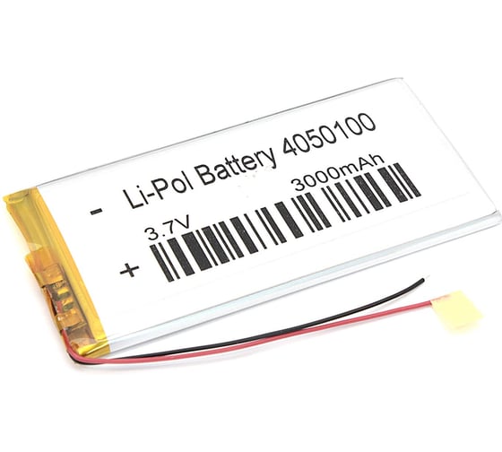 Аккумулятор AMPERIN Li-Pol (батарея) 4*50*100мм 2pin 3.7V/3000mAh 079651 1