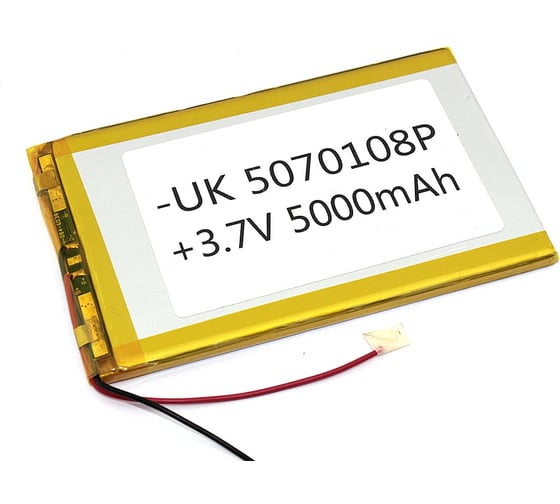 Аккумулятор AMPERIN Li-Pol (батарея) 5*70*108мм 2pin 3.7V/5000mAh 086285