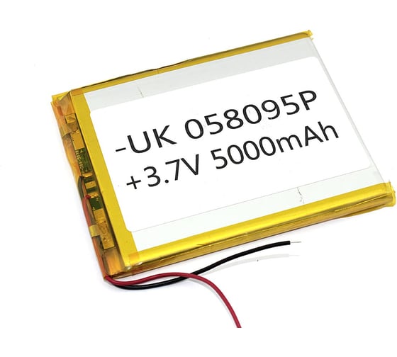Аккумулятор AMPERIN Li-Pol (батарея) 5*80*95мм 2pin 3.7V/5000mAh 086284