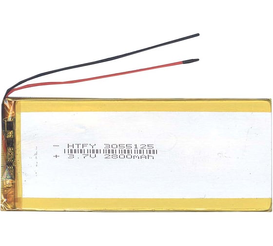 Аккумулятор AMPERIN Li-Pol батарея 3*55*125мм 2pin 3.7V/2800mAh 017296 1