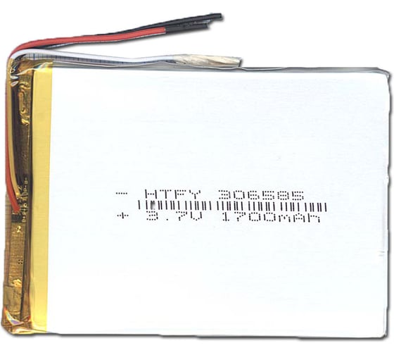 Аккумулятор AMPERIN Li-Pol батарея 3*65*85мм 3pin 3.7V/1700mAh 017265 1