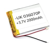 Аккумулятор AMPERIN Li-Pol батарея 3*60*70мм 2pin 3.7V/1600mAh 086243