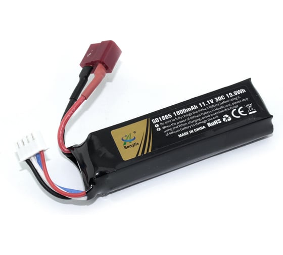 Аккумулятор AMPERIN Li-Pol 11.1V 501865 1800mah T-plug 106573 1