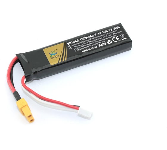 Аккумулятор AMPERIN Li-Pol 7.4v 451865 1800mah XT30-plug 097013