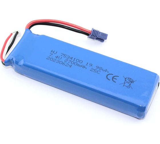 Аккумулятор AMPERIN Li-Pol 7.4v 7534100 2700mah разъем EC2 096988 1