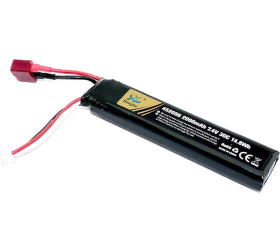 Аккумулятор AMPERIN Li-Pol 7.4V 452096 2000mAh разъем T-plug 096995 1