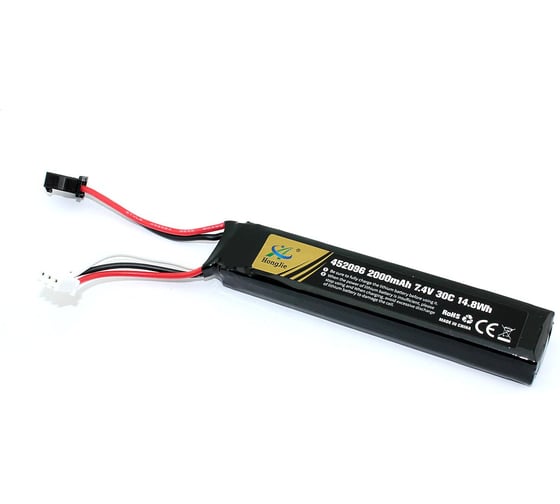 Аккумулятор AMPERIN Li-Pol 7.4V 452096 2000mAh разъем SM 096993 1