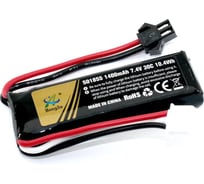 Аккумулятор AMPERIN Li-Pol 7.4v 501855 1400mah разъем SM 096998