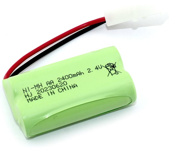 Аккумулятор AMPERIN Ni-MH 2.4V 2400mAh AA Flatpack разъем KET-2P 096923