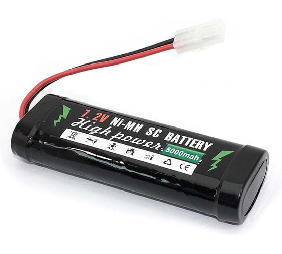 Аккумулятор AMPERIN Ni-Mh 7.2V 5000 mAh AA 133.5*46,2*24 разъем KET-2P 082382 1