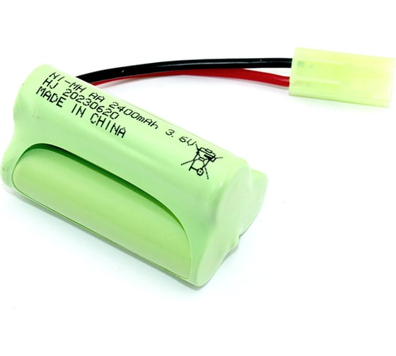 Аккумулятор AMPERIN Ni-MH 3.6V 2400mAh AA Row разъем Tamiya 096929 1