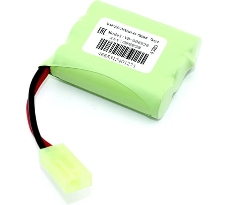Аккумулятор AMPERIN Ni-MH 3.6V 2400mAh AA Flatpack разъем Tamiya 096928