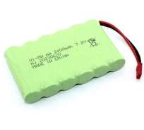 Аккумулятор AMPERIN Ni-Mh 6V 2400 mAh AA Flatpack разъем Tamiya 096949