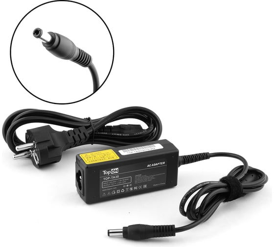 Блок питания TopOn для Toshiba 19V 1.58A (5.5x2.5) 30W 57Y6413 TOP-TA30