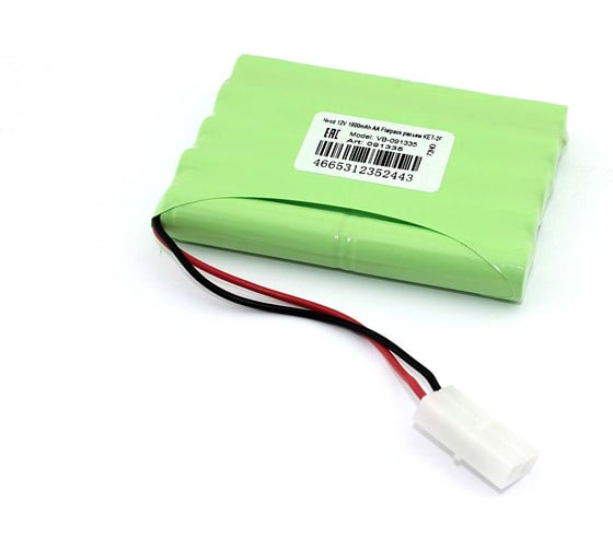 Аккумулятор AMPERIN Ni-cd 12V 1800mAh AA Flatpack разъем KET-2P 091335 1