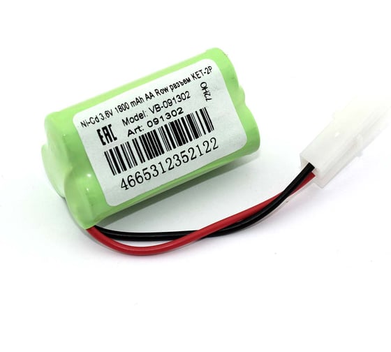 Аккумулятор AMPERIN Ni-Cd 3.6V 1800 mAh AA Row разъем KET-2P 091302 1