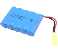 Аккумулятор AMPERIN Ni-Cd 6V 1400 mAh AA Flatpck разъем Tamiya 096901