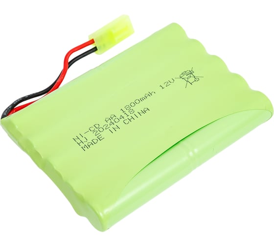 Аккумулятор AMPERIN Ni-cd 12V 1800mAh AA Flatpack разъем Tamiya 096879 1