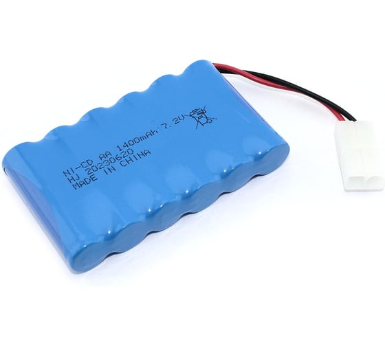 Аккумулятор AMPERIN Ni-Cd 7.2V 1400 mAh AA Flatpack разъем KET-2P 096902 1