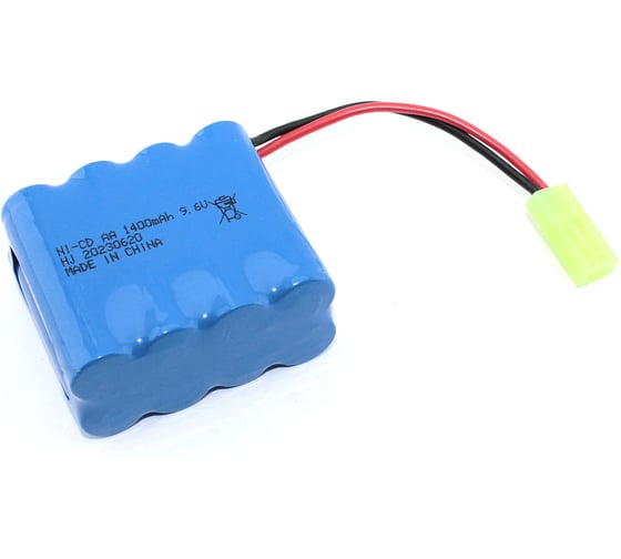 Аккумулятор AMPERIN Ni-Cd 9.6V 1400 mAh AA Row разъем Tamiya (4+4) 096918 1