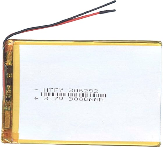 Аккумулятор AMPERIN Li-Pol батарея 3*62*92мм 2pin 3.7V/3000mAh 017307 1