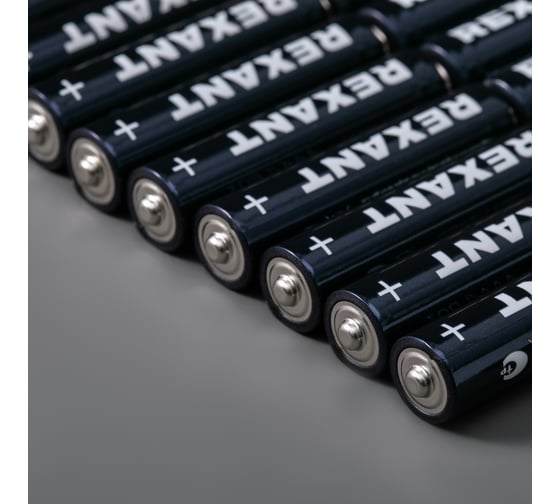 Батарейка алкалиновая REXANT AAA/LR03 мизинчиковая 1,5В блистер 24 шт. 39-1013