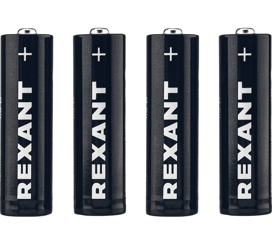 Батарейка алкалиновая REXANT AA/LR6 пальчиковая 1,5В блистер 24 шт. 39-1024