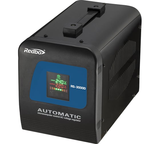 Автоматический стабилизатор напряжения однофазный Redbo RS-3000D 39876 1