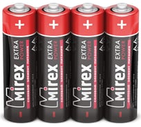 Солевая батарея Mirex R6 / AA 1,5V 4 шт shrink 23702-ER6-S4