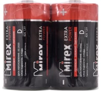 Солевая батарея Mirex R20 / D 1,5V 2 шт shrink 23702-ER20-S2