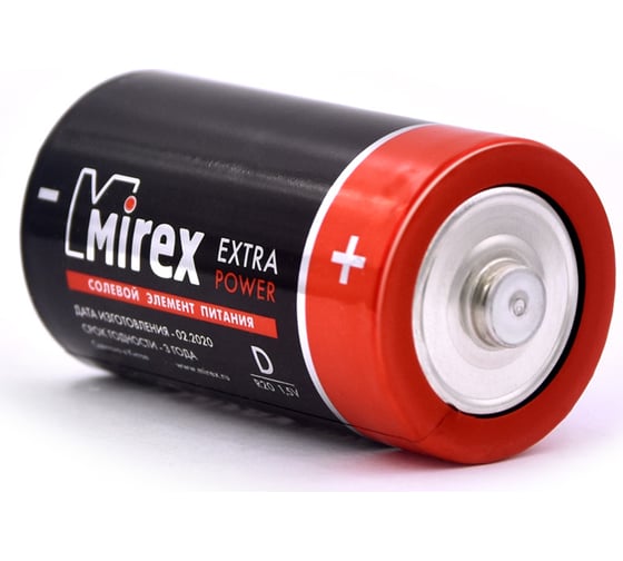 Солевая батарея Mirex R20 / D 1,5V 2 шт shrink 23702-ER20-S2