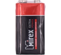 Солевая батарея Mirex 6F22 / Крона 9V 1 шт shrink 23702-6F22-S1