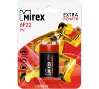 Солевая батарея Mirex 6F22 / Крона 9V 1 шт ecopack 23702-6F22-E1
