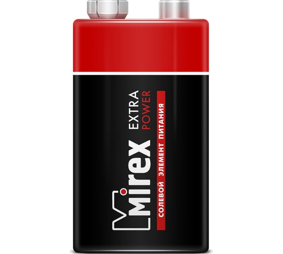 Солевая батарея Mirex 6F22 / Крона 9V 1 шт ecopack 23702-6F22-E1
