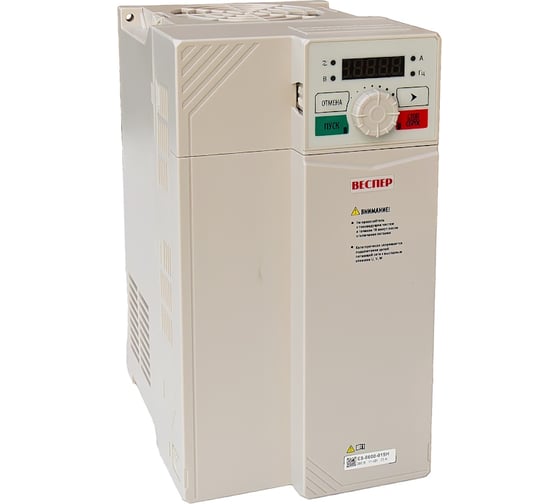 Преобразователь частоты со съемным пультом Веспер E5-8600-015H 11кВт 380В VSP5557 1