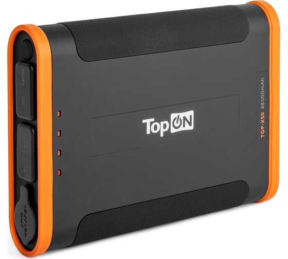 Внешний аккумулятор TopOn 48000mAh Type-C PD 60W, USB1 QC3.0, USB2 12W, TOP-X50