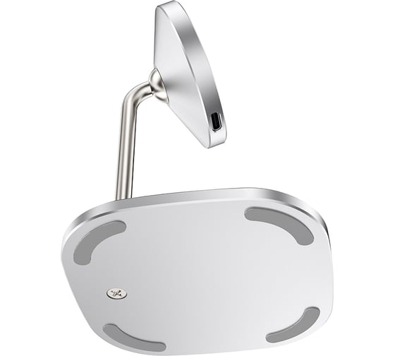 Беспроводная зарядка Hoco CW32 Happiness magnetic, magsafe, серебристый 801056