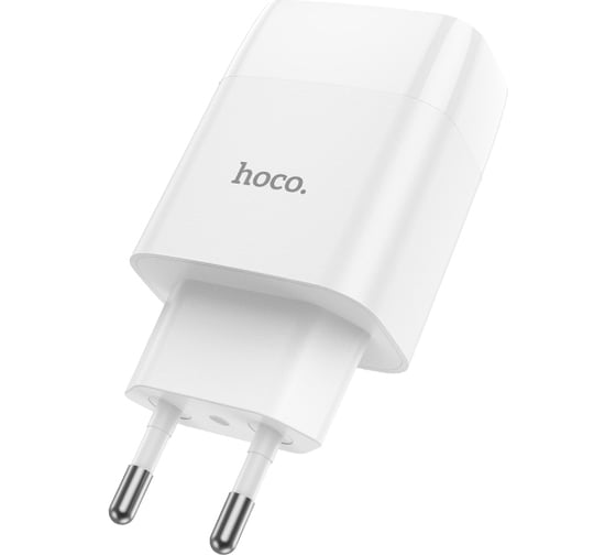 Зарядное устройство Hoco C86A LED экран, два порта USB, 5V, 2.4А, белый 811474