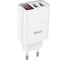 Зарядное устройство Hoco C86A LED экран, два порта USB, 5V, 2.4А, белый 811474 1