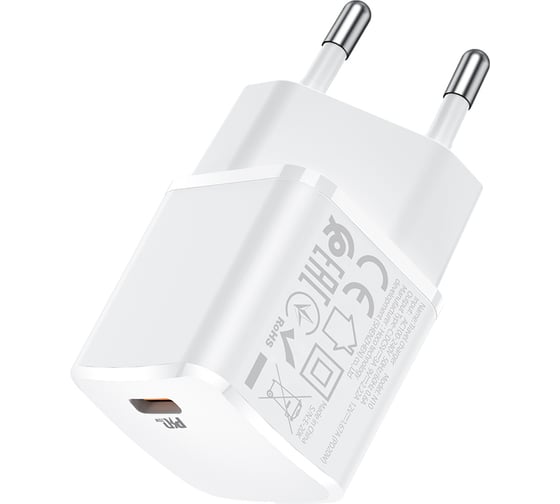 Зарядное устройство Hoco N10 Starter QC3.0, 20W, 5V, 3.0A, белый 820517