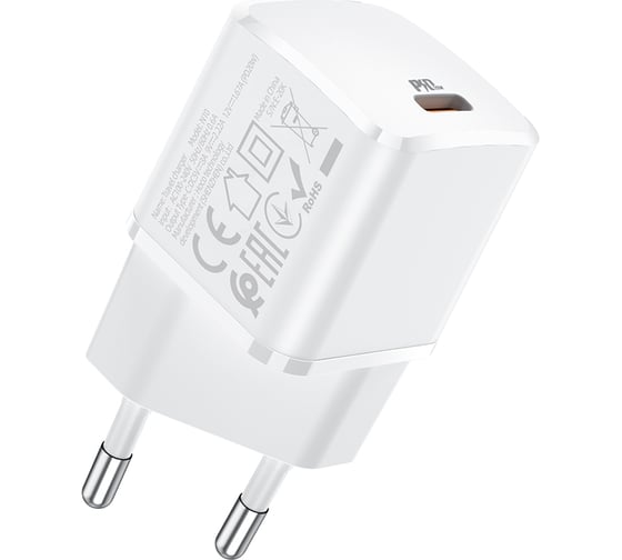 Зарядное устройство Hoco N10 Starter QC3.0, 20W, 5V, 3.0A, белый 820517