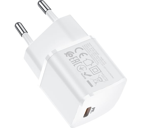 Зарядное устройство Hoco N10 Starter QC3.0, 20W, 5V, 3.0A, белый 820517