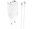 Зарядное устройство Hoco N16 Scenery 65W три порта 1*USB-A, 2*Type-C GaN, белый 801171 7
