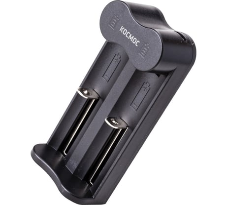 Зарядное устройство КОСМОС 1-2 16340, 17335, 18490, 18650, 20700 питание от USB шнура KOC701USB