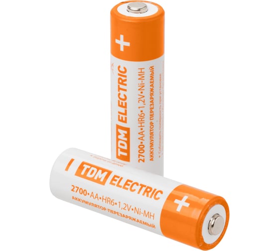 Аккумулятор TDM ELECTRIC AA-2700 mAh Ni-MH BP-2 SQ1702-0072
