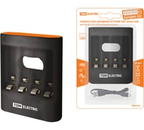 Зарядное устройство TDM ELECTRIC 36044 3600 mA 4 слота АА/ААА 4 кан.USB SQ1702-0100