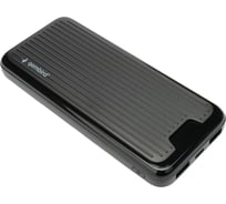 Портативный аккумулятор Gembird 10000мАч, 2A, черный GPB-10