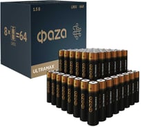 Батарейка ФАZА элемент питания алкалиновый АAA/LR03 Ultra Max BL-8 упаковка 64шт 5064683