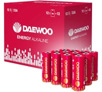 Батарейка DAEWOO Высоковольтный элемент питания алкалиновый A23/8LR932 12В Energy Alkaline BL-1 (упаковка 12шт) 5063525